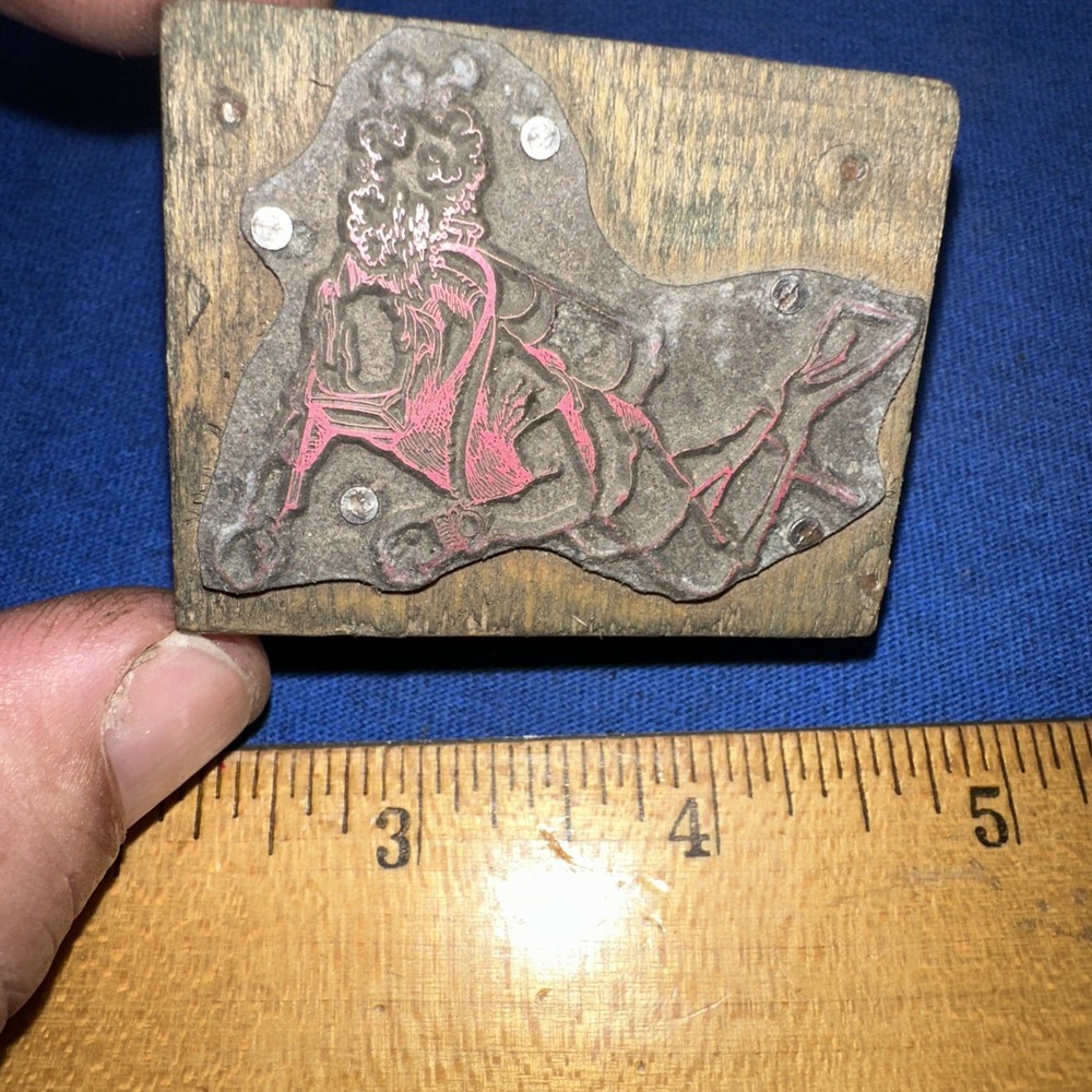 Print Block ( Scuba Diver?? ) Unknown Image￼