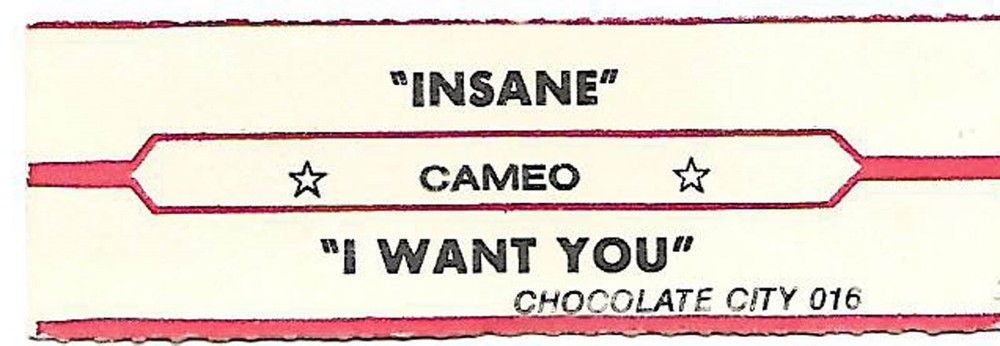 Cameo, Insane/I Want You, Jukebox Label 45