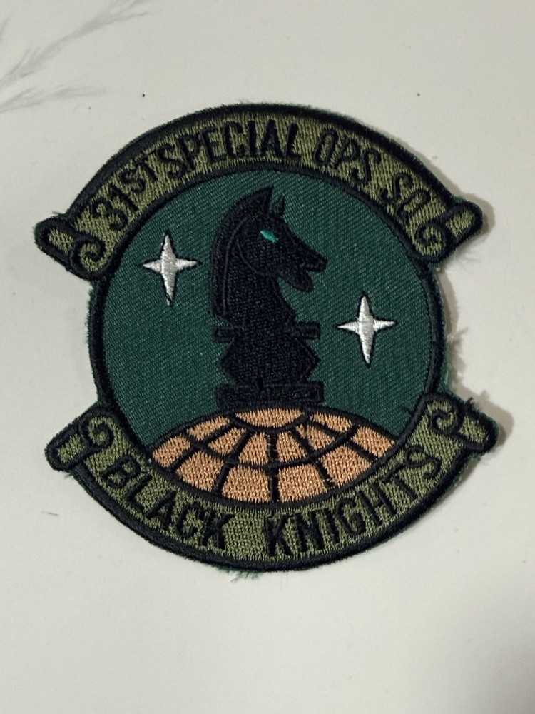 Original USAF 31st Special Operations Squadron (SOS) “BLACK KNIGHTS” Patch