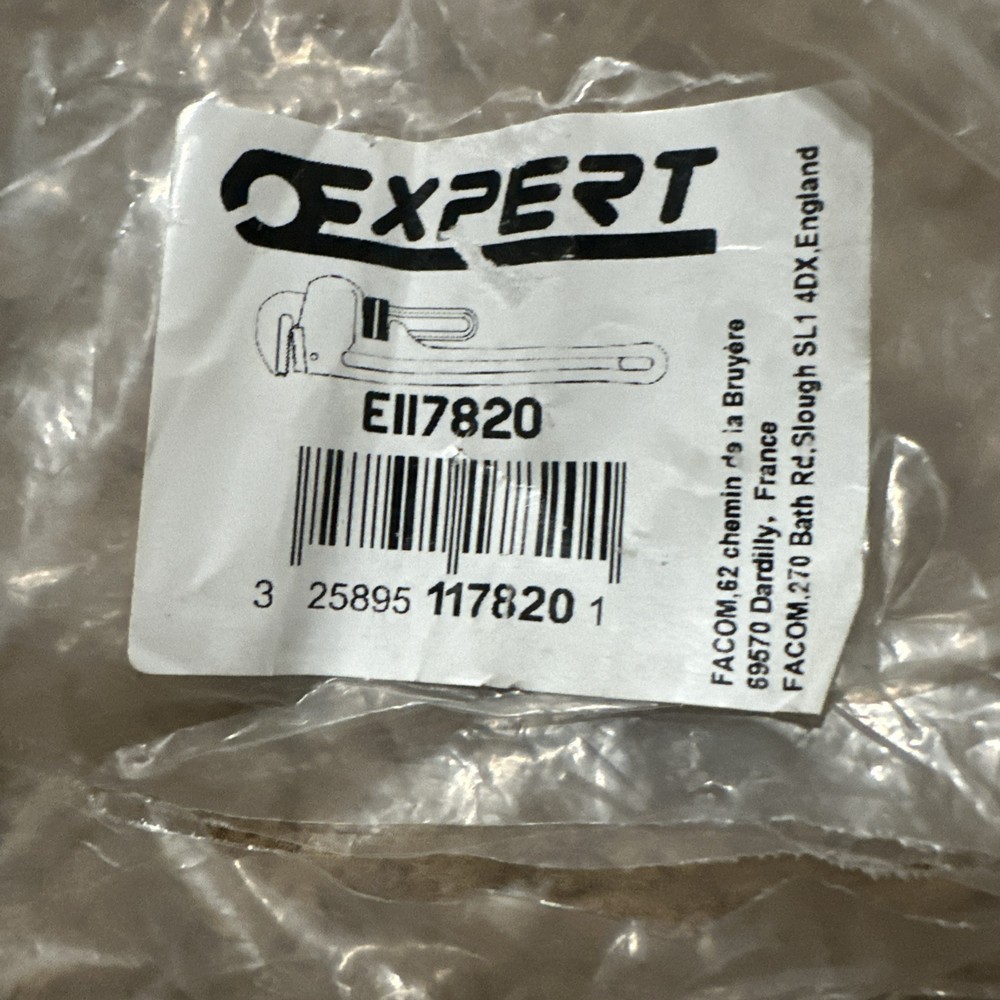 EXPERT (By FACOM) E117820 8" STILLSON ADJUSTABLE PIPE WRENCH