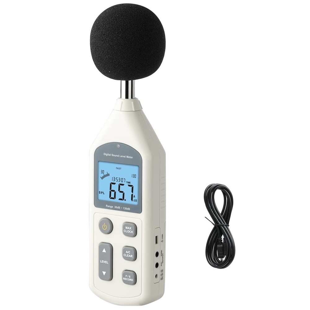 Decibel Meter, Professional Sound Level Meter with Backlight Display, USB Ava...