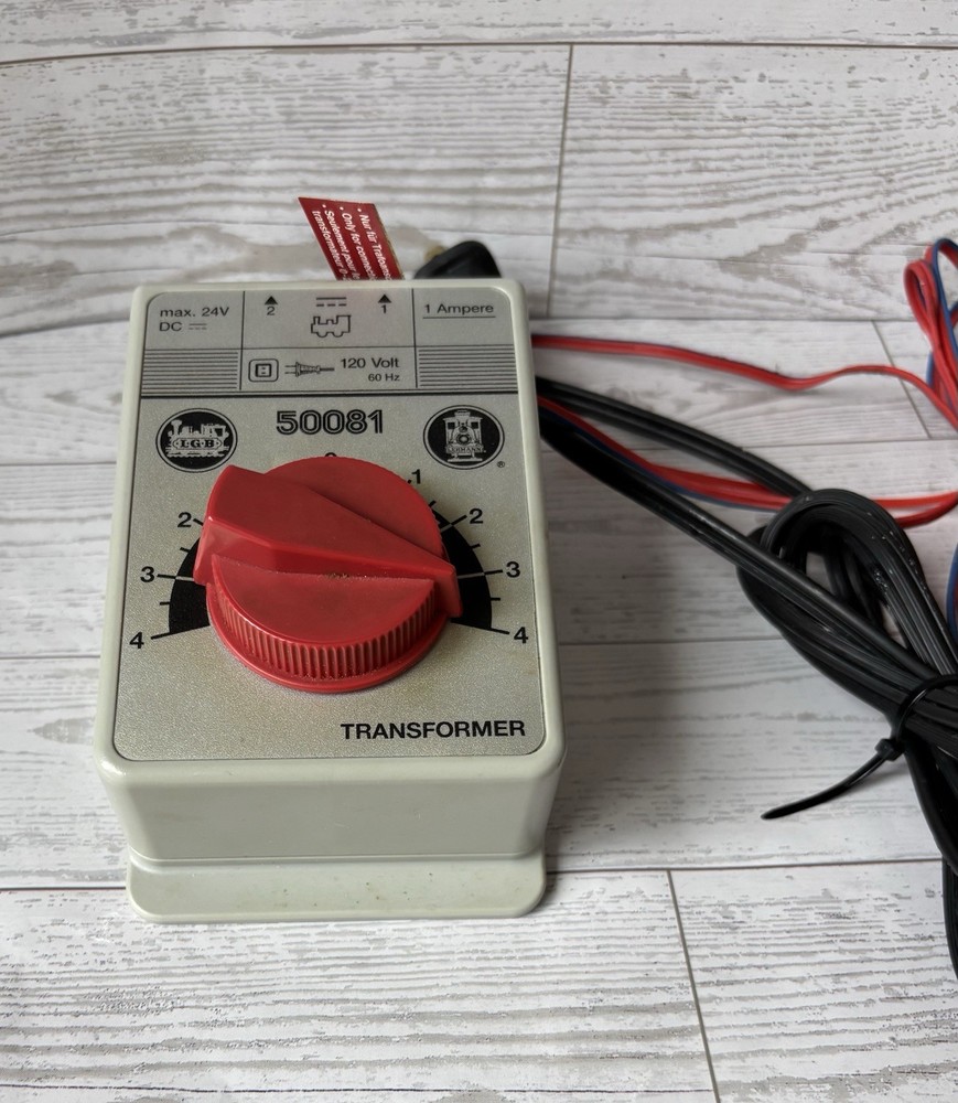 LGB 50081 G Scale Train Transformer Controller 1 Amp And Cables