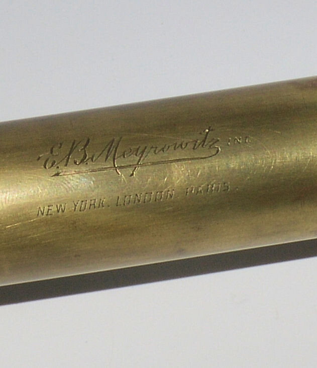 A large 4 draw telescope by E B Meyrowitz.