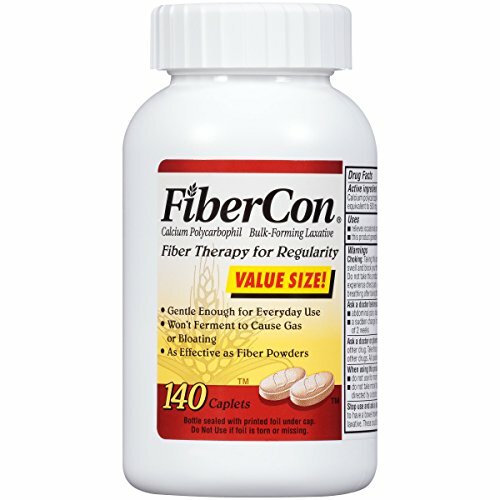2 Pack Fibercon Fiber Therapy For Regularity Supplement 140 Caplets Each