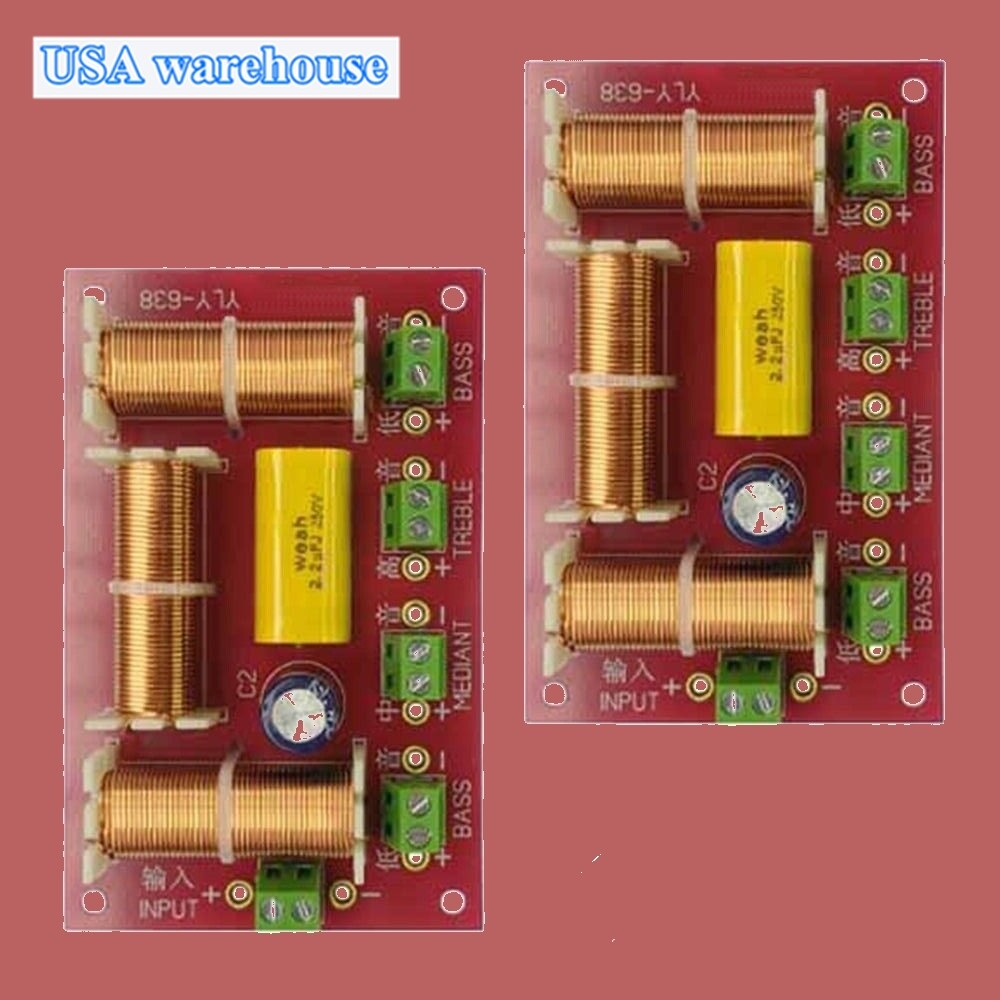 200W Crossover Speaker Speakers Filter Frequency Divider DIY Home System 2PCS