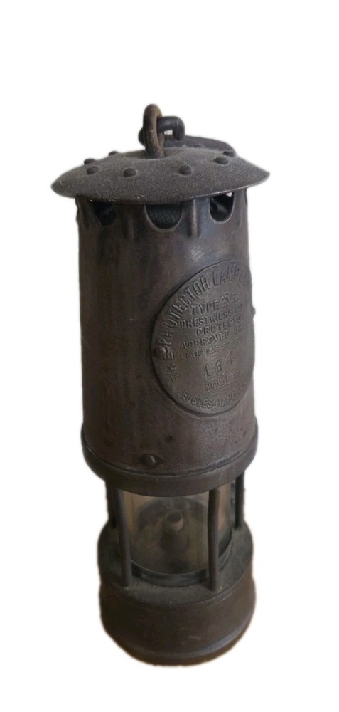 Protector Lamp & Lighting CO. Brass Miners Lamp Lantern