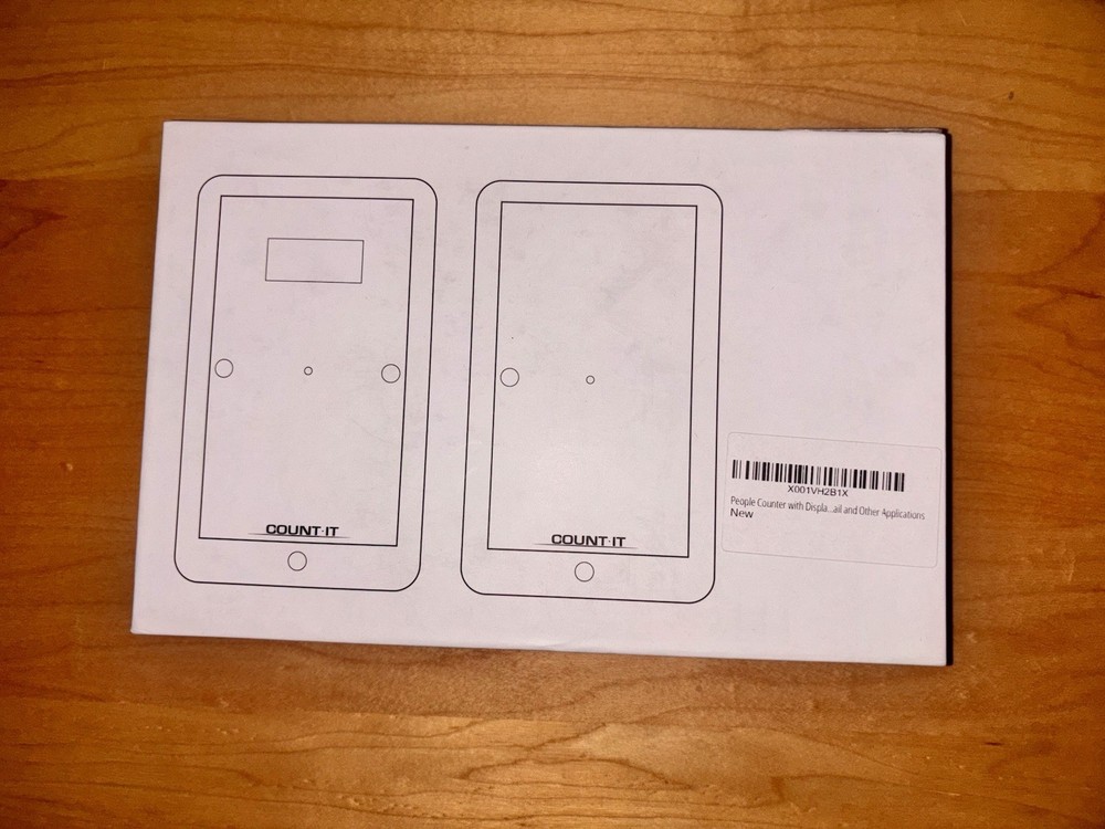 People Counter w/ Display, Bi-Directional, Completely Wireless & Battery Operate