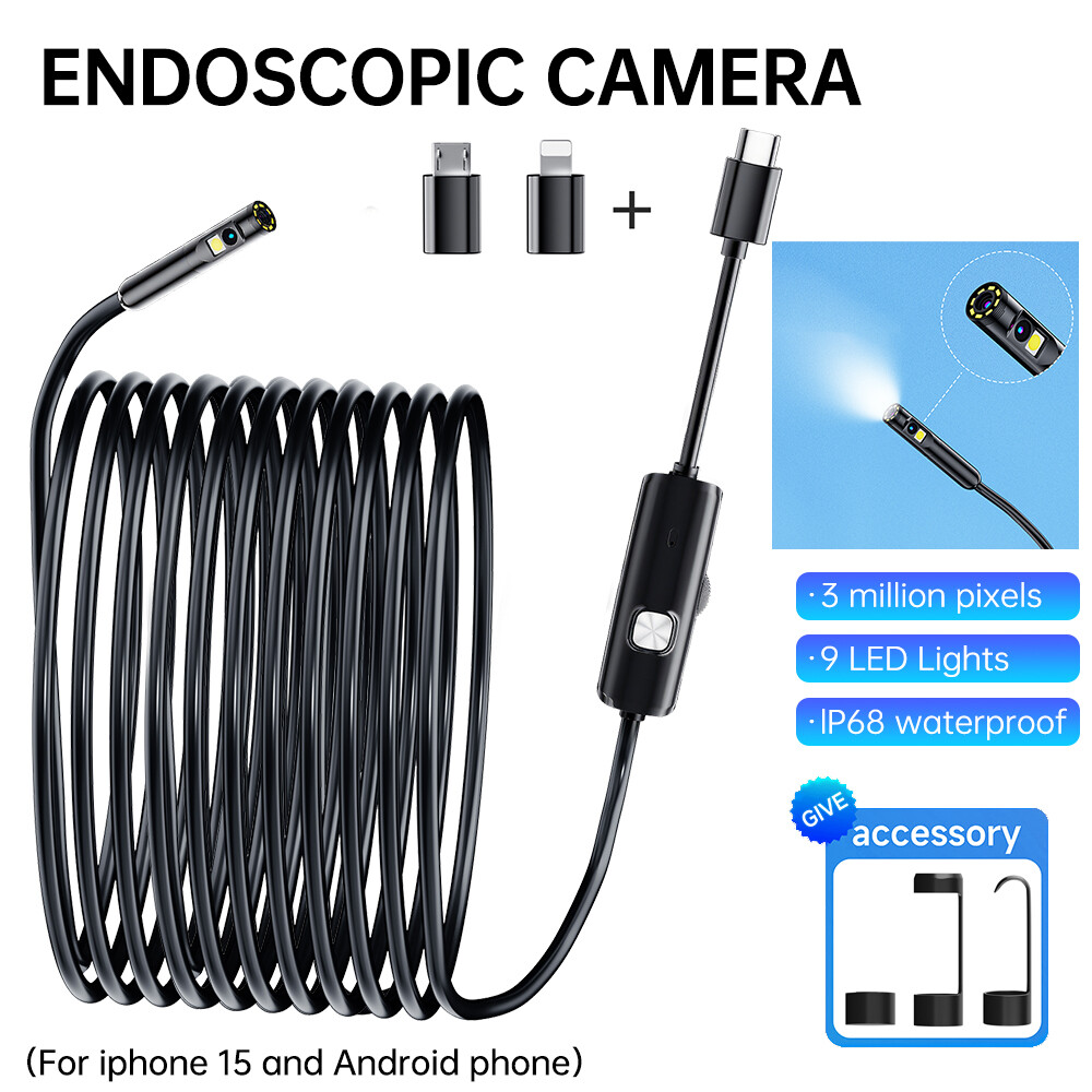 Waterproof USB Endoscope Borescope Snake Inspection Phone Camera Samsung Android