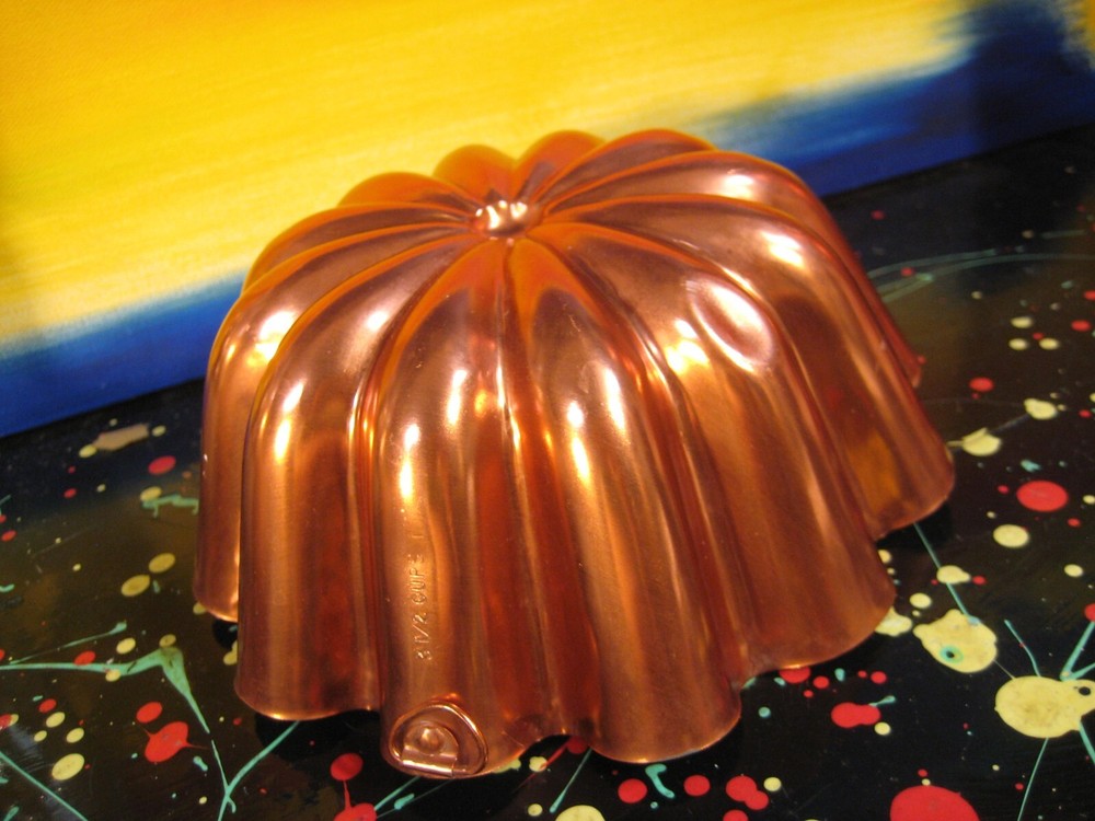 Daisy Shape - Copper / copper clad Decorative Kitchen Mold or Pan - 3 1/2 Cups
