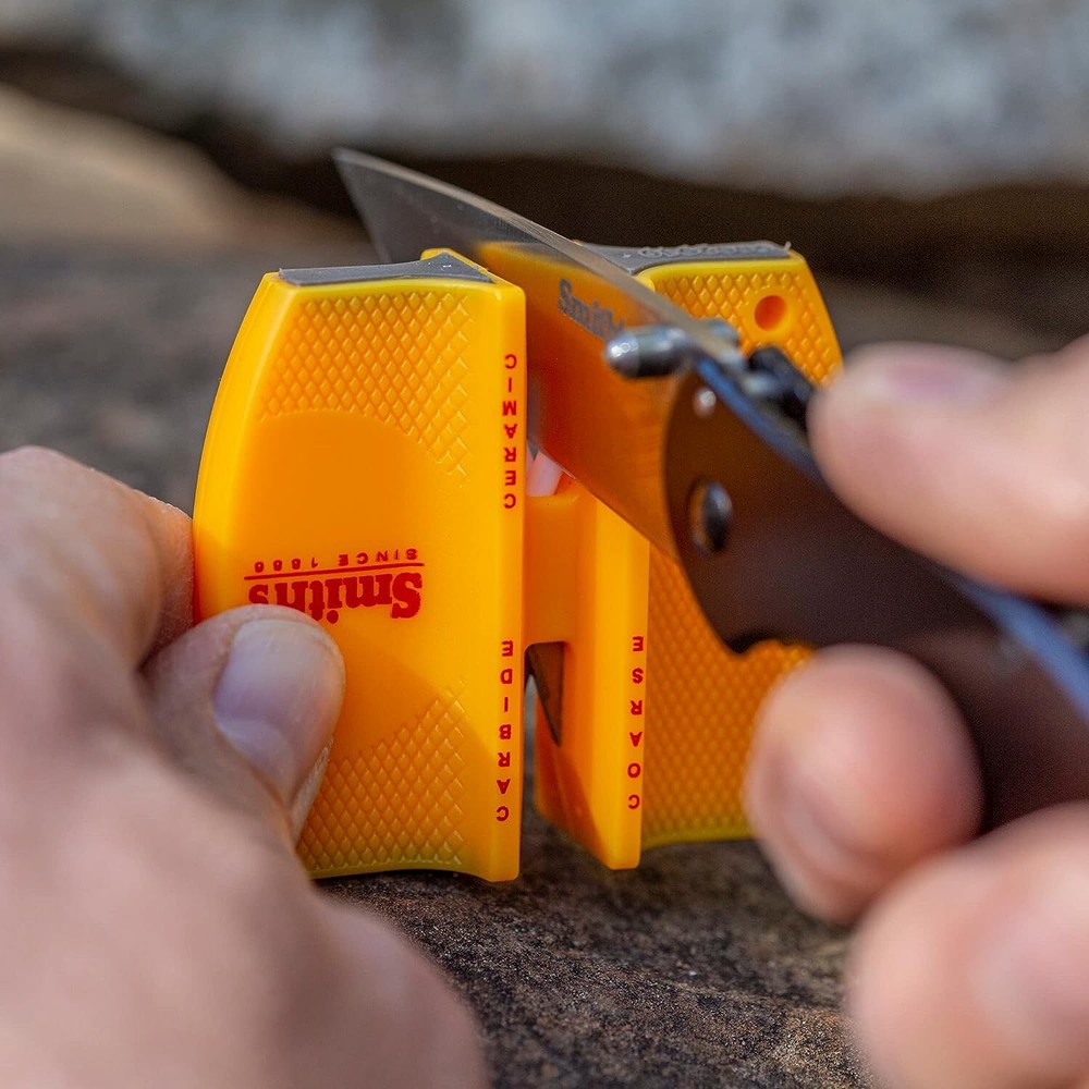 Ccks 2-Step Knife Sharpener Professional - Yellow - 2-Step Preset Coarse Pocket