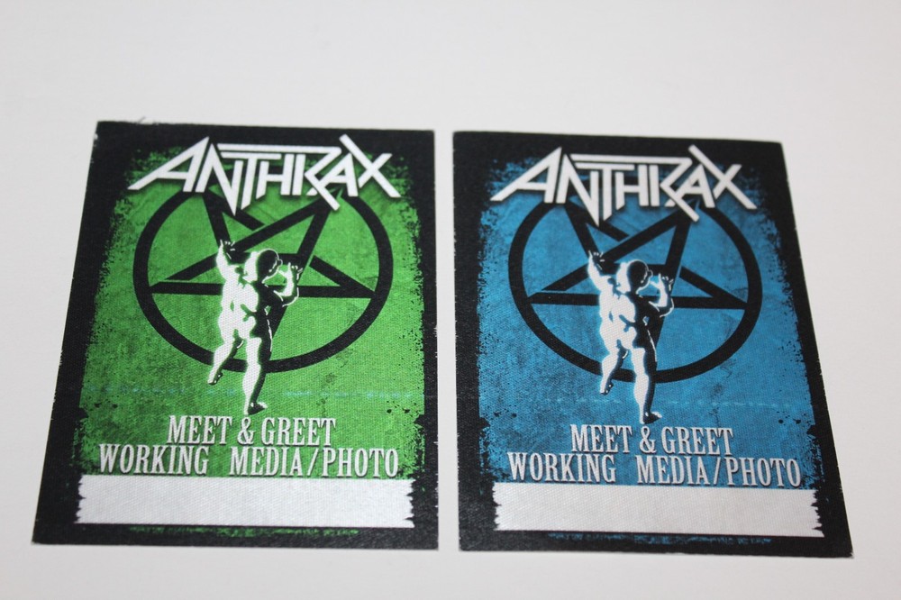 Anthrax -  2 x Backstage Pass unused -   - FREE POSTAGE