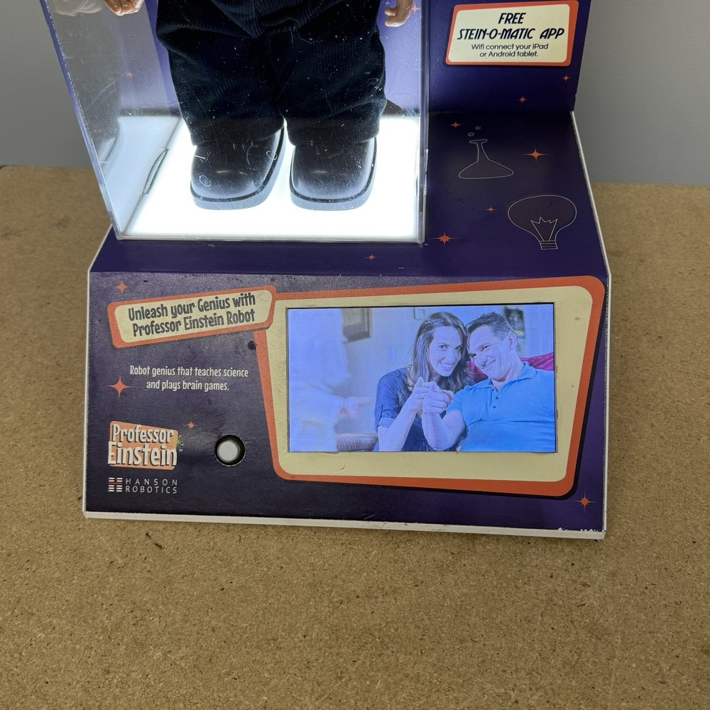 Professor Einstein Robot Hanson Robotics Interactive Tutor Genius STORE DISPLAY
