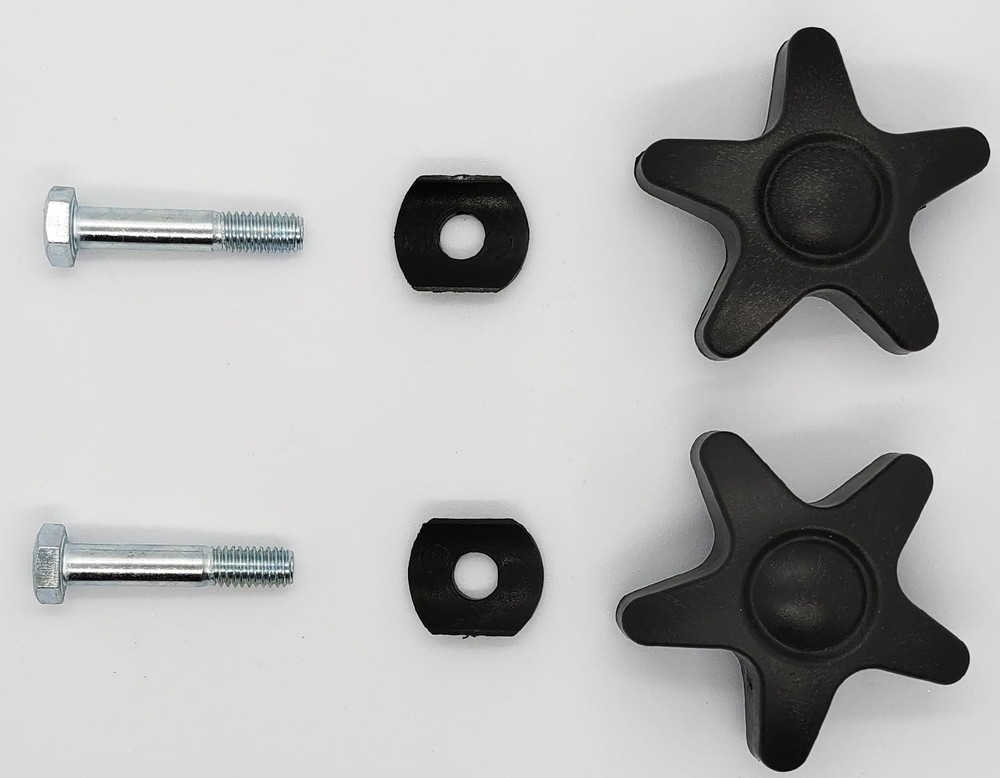 Black Replacement Arm Adjustment Knobs for Rollators – Durable & Easy to Install