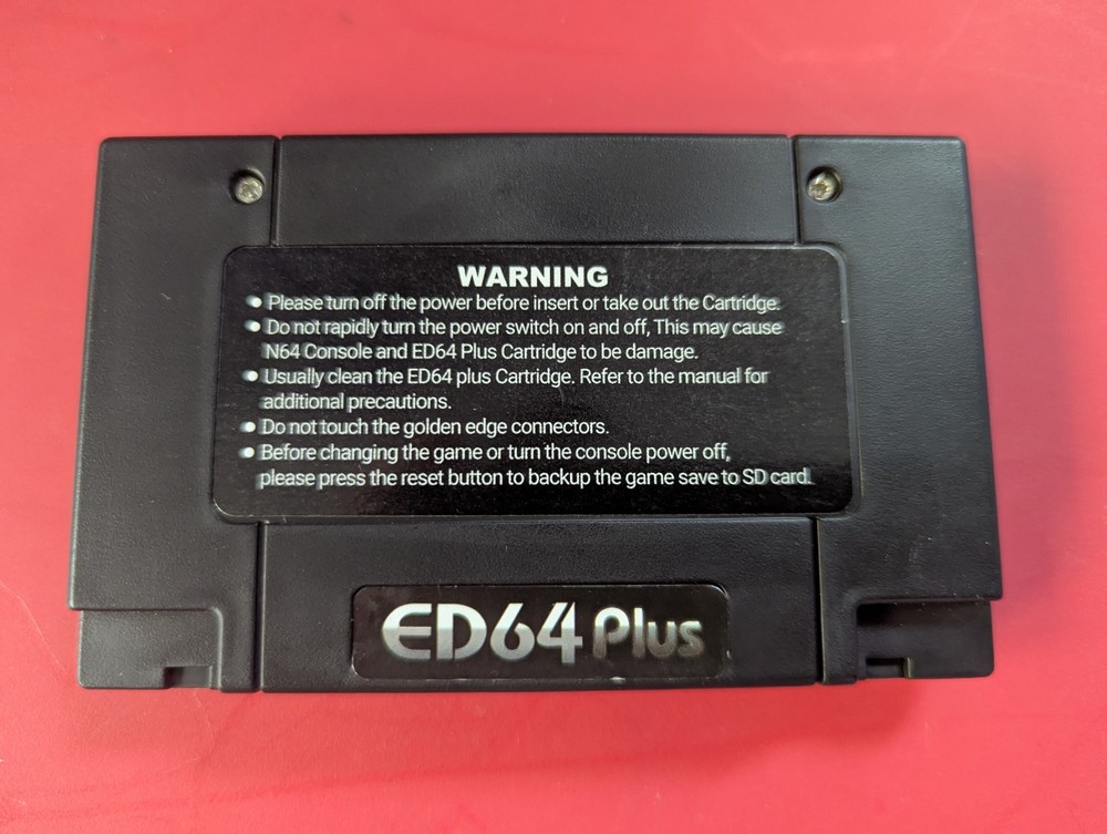ED64 Plus Nintendo 64 Flashcart (Preloaded, Read Description)