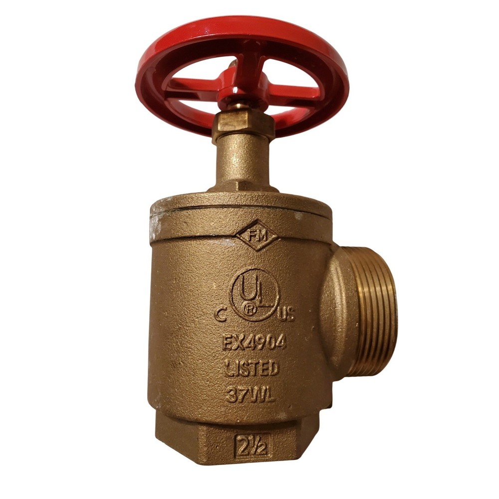 FPPI TrimFit Fire 2.5" Threaded Fire Sprinkler Brass Hose Valve