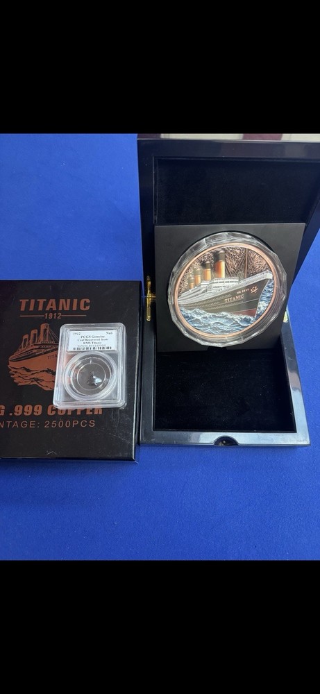 Titanic kilo Copper Coal Recovered RMS Titanic pcgs
