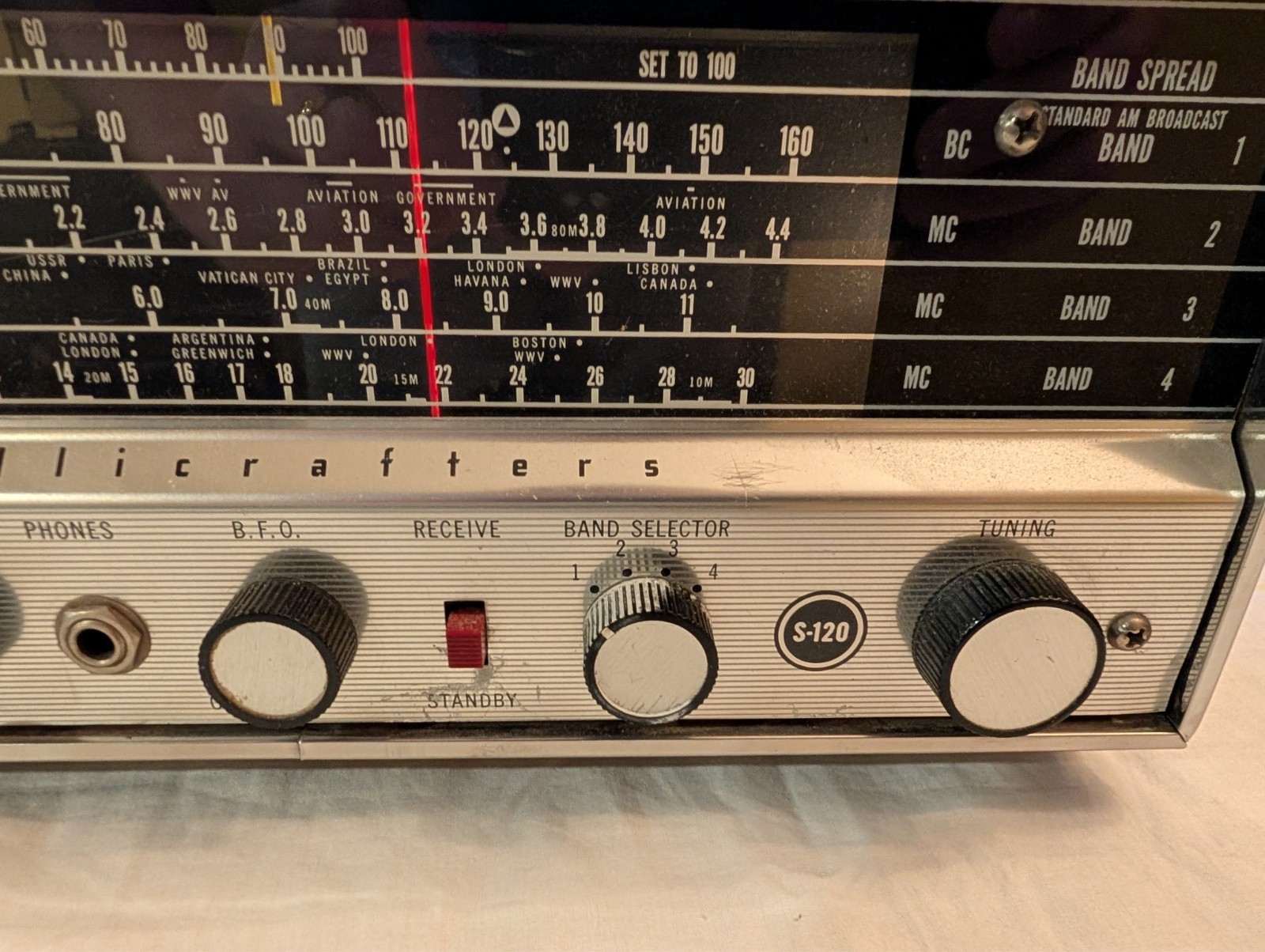 Hallicrafters S-120 Shortwave Radio AM/SW