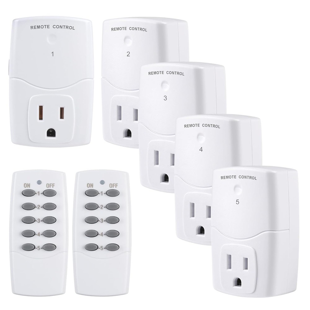 Mini Wireless Remote Control Outlet Switch Power Plug in for Household Applia...