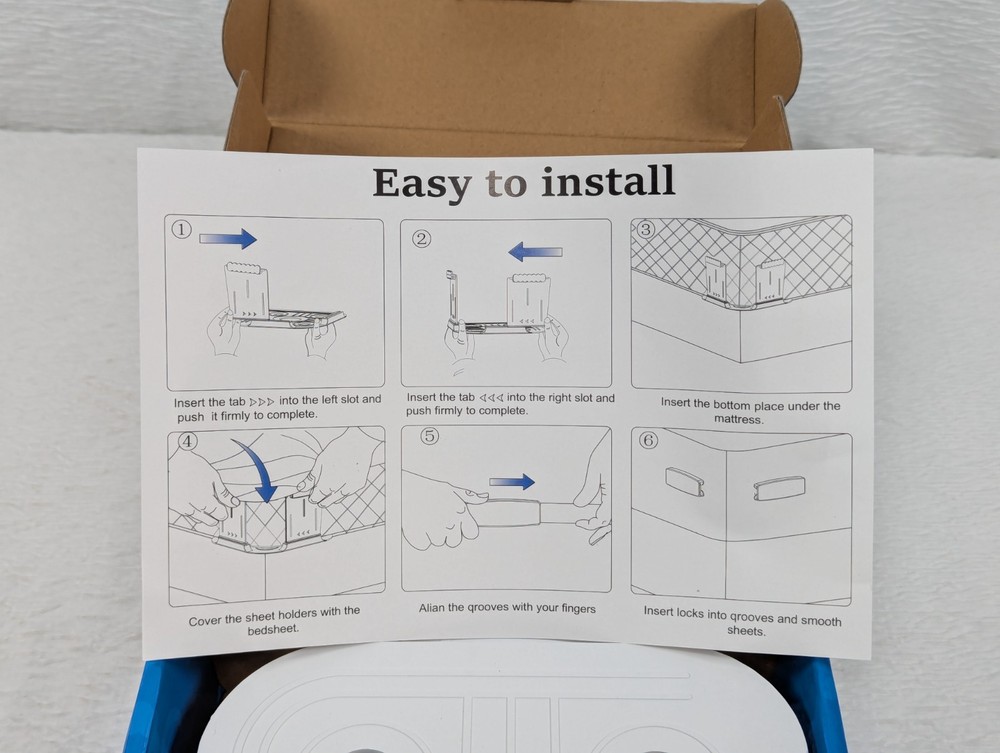 Sheet Holders for Bed Corners Fasteners Keep Sheets Secure Sheet Holders