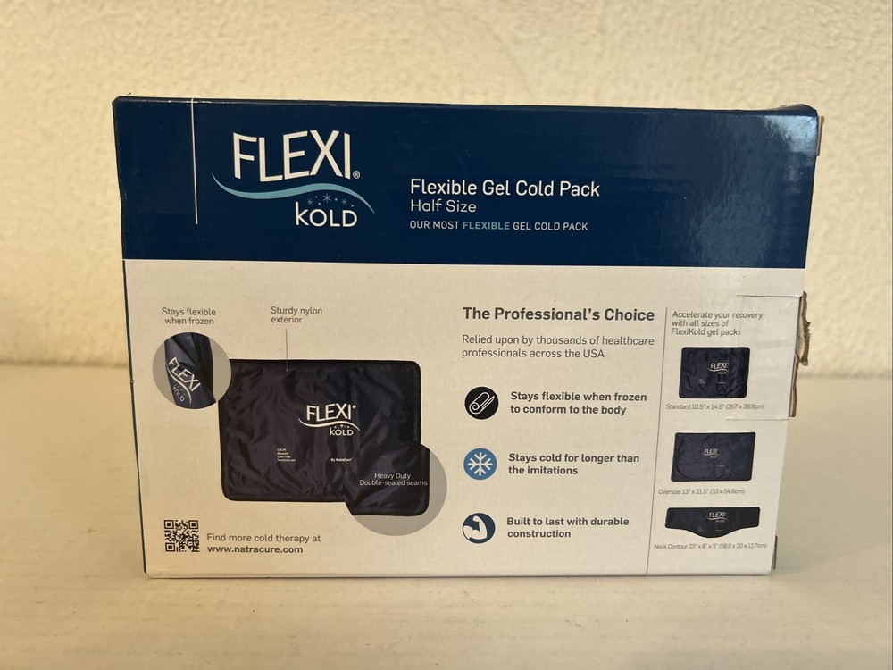 Flexi Kold Flexible Gel Cold Pack Half Size NEW