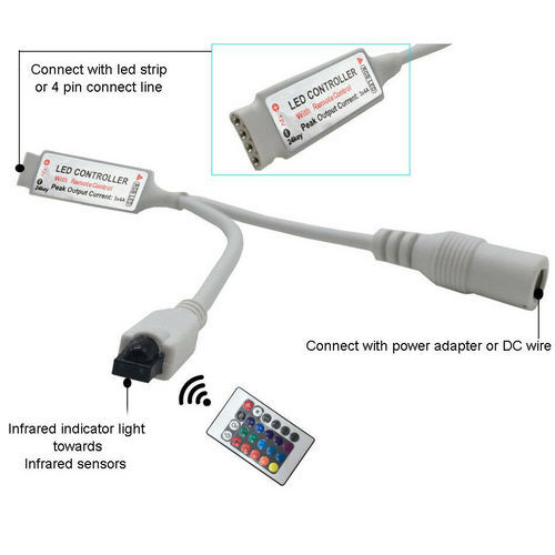 LED RGB Color Changing Lights Remote Bar Billiard Pool Table Bumper