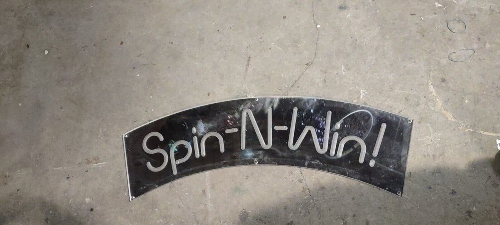 skeeball spin-n-win arcade plexi marquee #611