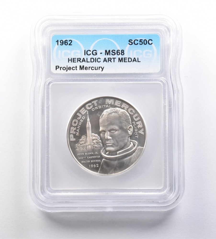 1962 So-Called Half Dollar Project Mercury MS68 ICG *7206