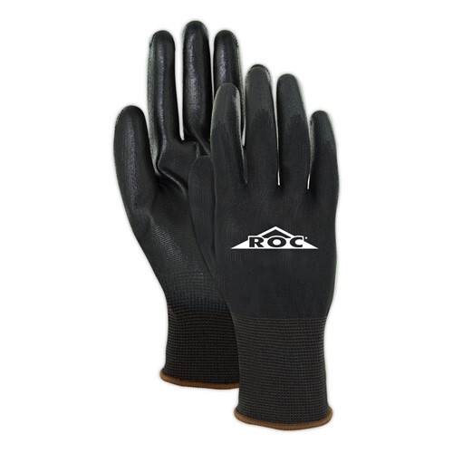 Black Polyurethane Palm Coated 100% Polyester Machine Knit Glove (Size 6/XS)