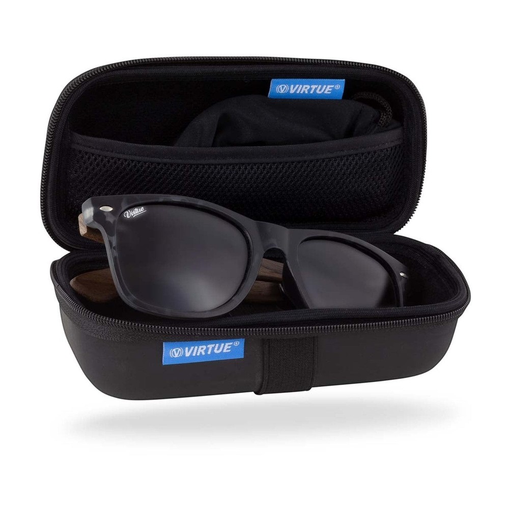 Virtue Polarized Sunglasses - V-Blade - Dark Walnut Tortoise