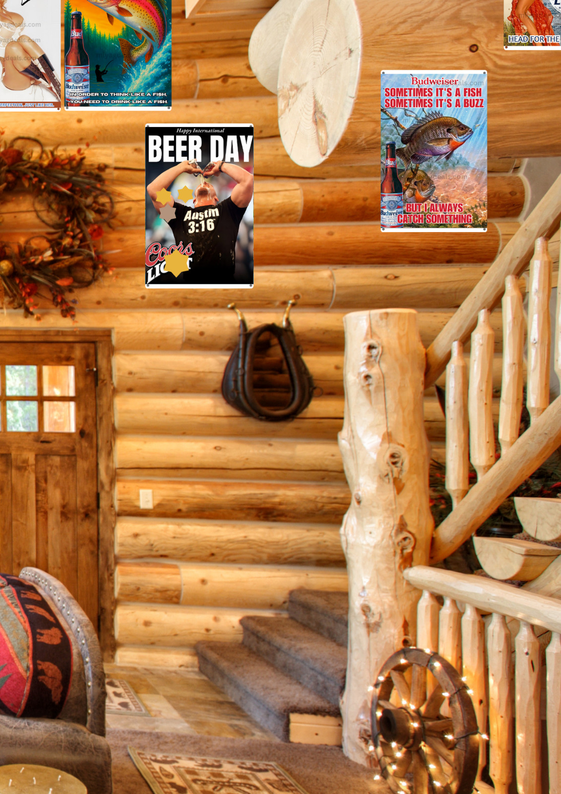 Samantha Fox King Of Beers Pin-Up Metal Sign Vintage Style Wall Decor Read Des