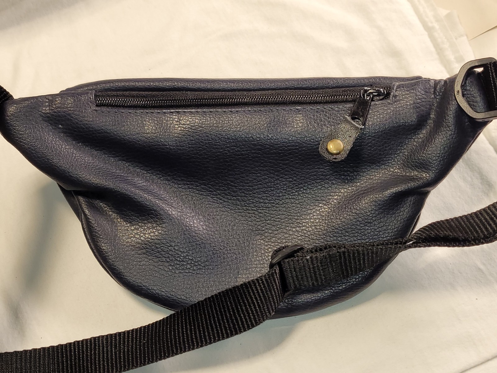 vintage faux leather Disney fanny pack or crossbody belt bag embroidered Goofy