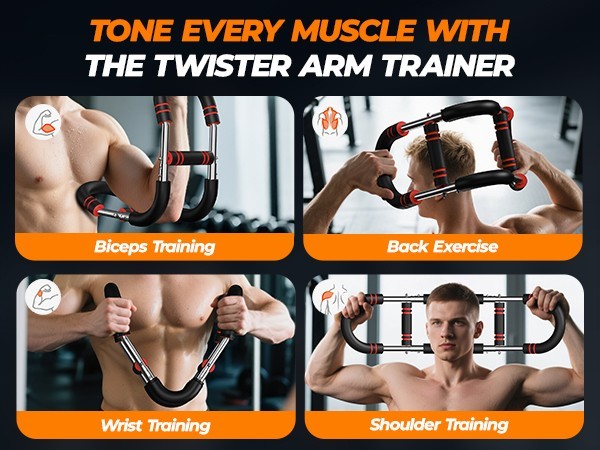 Twister Arm Trainer, Adjustable Twister Arm Chest Exerciser Strength Trainer