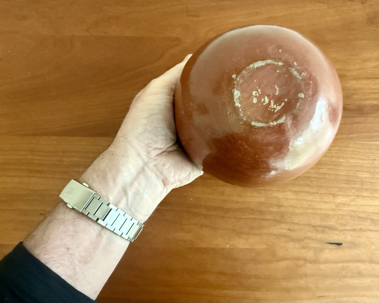 Ancient Pre Columbian Pottery Ceremonial Round Base Bowl Circa 800-1500AD