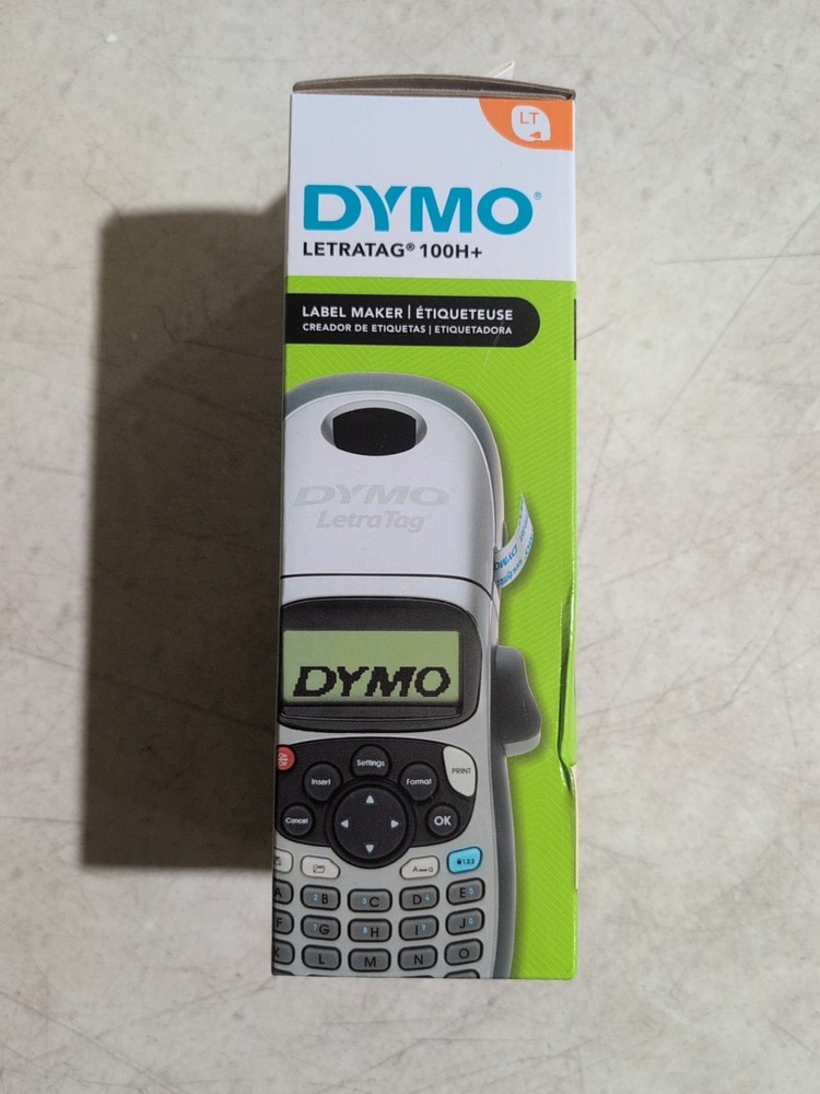 DYMO Letratag 100H+ Portable Printer Handheld Label Maker Black & Silver New