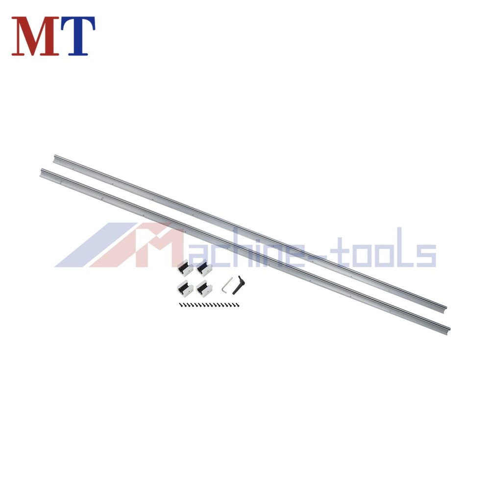 2 Pack 2000mm SBR16 Linear Rail + 4PCS SBR16UU Block for 3D Printer CNC