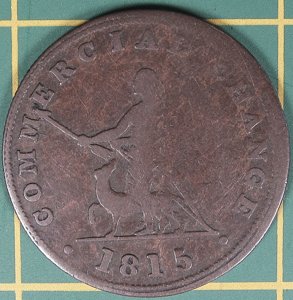 1815 Upper Canada halfpenny token UC-8A1