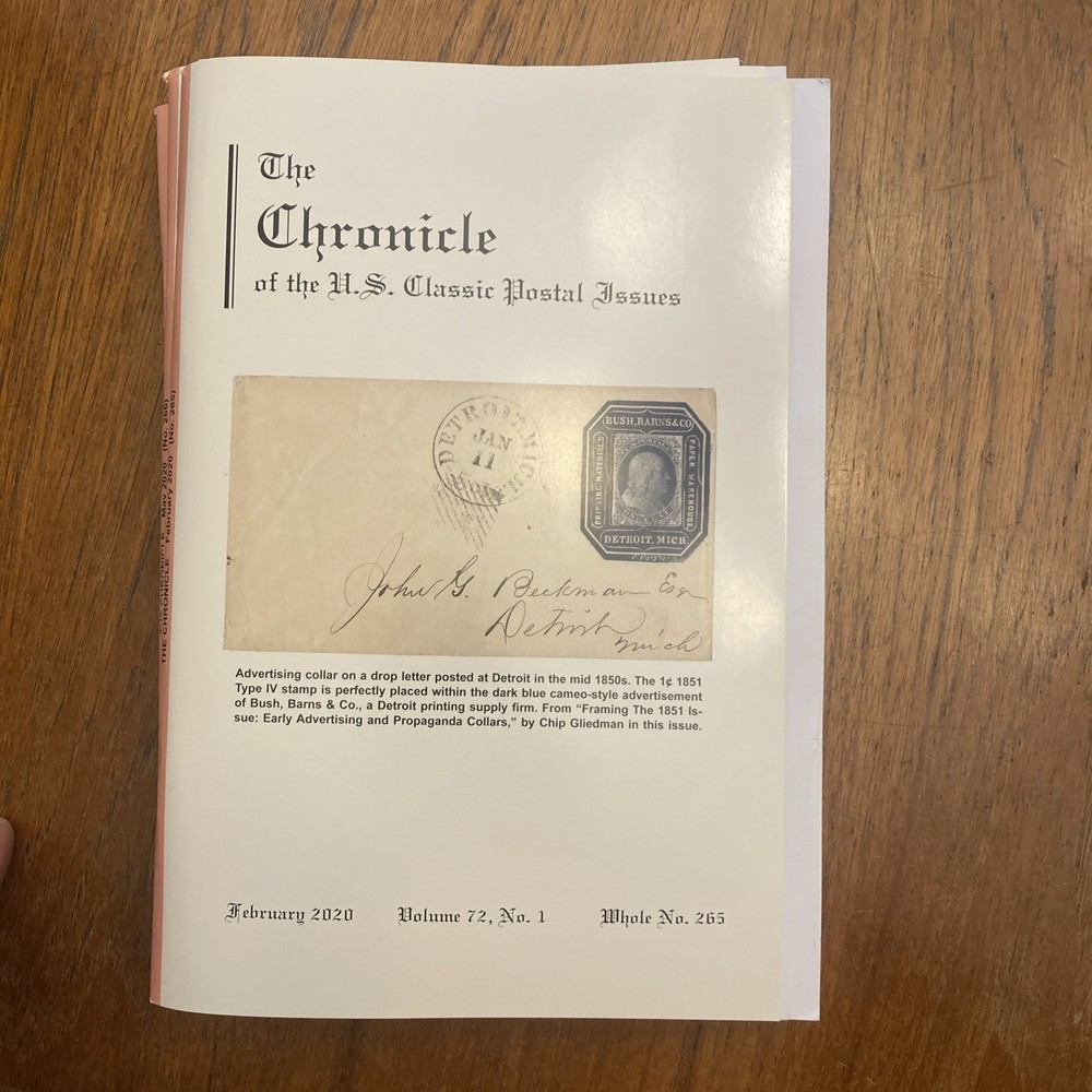 The Chronicle of US Classic Postal Issues 2020 Full year