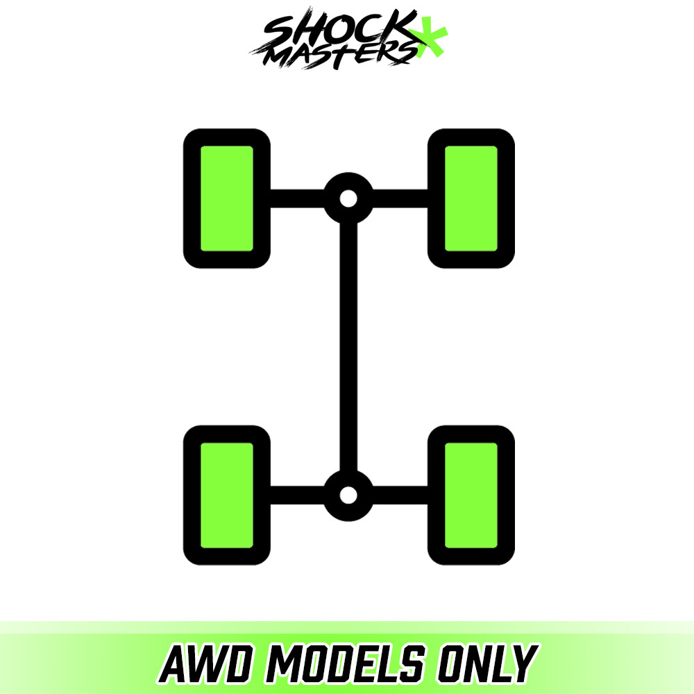 Front & Rear Complete Struts & Spring Assemblies for 2007-2011 Lexus GS350 AWD