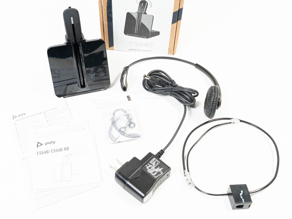 PLANTRONICS Poly CS540 Wireless DECT Headset Black