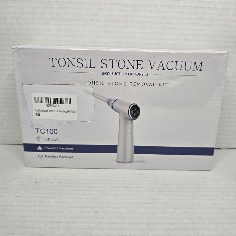 Tonsil Stone Vacuum TC100 w/ LED Light & Tips New