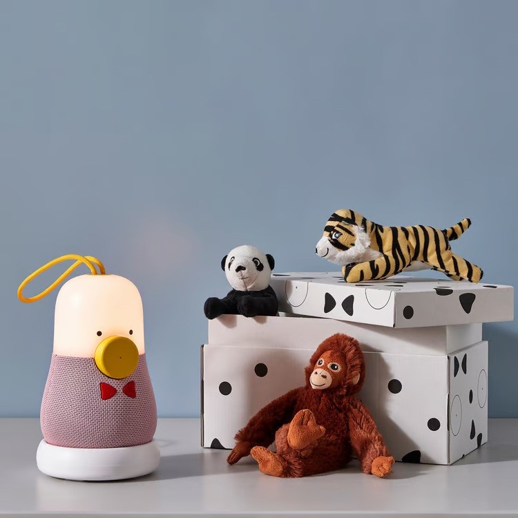 IKEA VAPPEBY PEANUT SHAPE PINK BLUETOOTH SPEAKER 7"