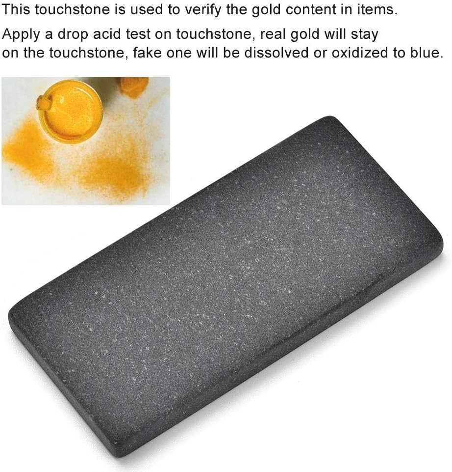 Large Multi-Metal Testing Stone - Simple Drop for Jewelry Authenticity