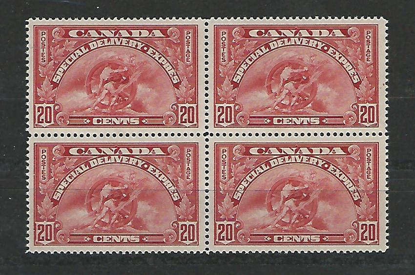 Canada, Postage Stamp, #E6 Blocks Mint NH, 1935, JFZ