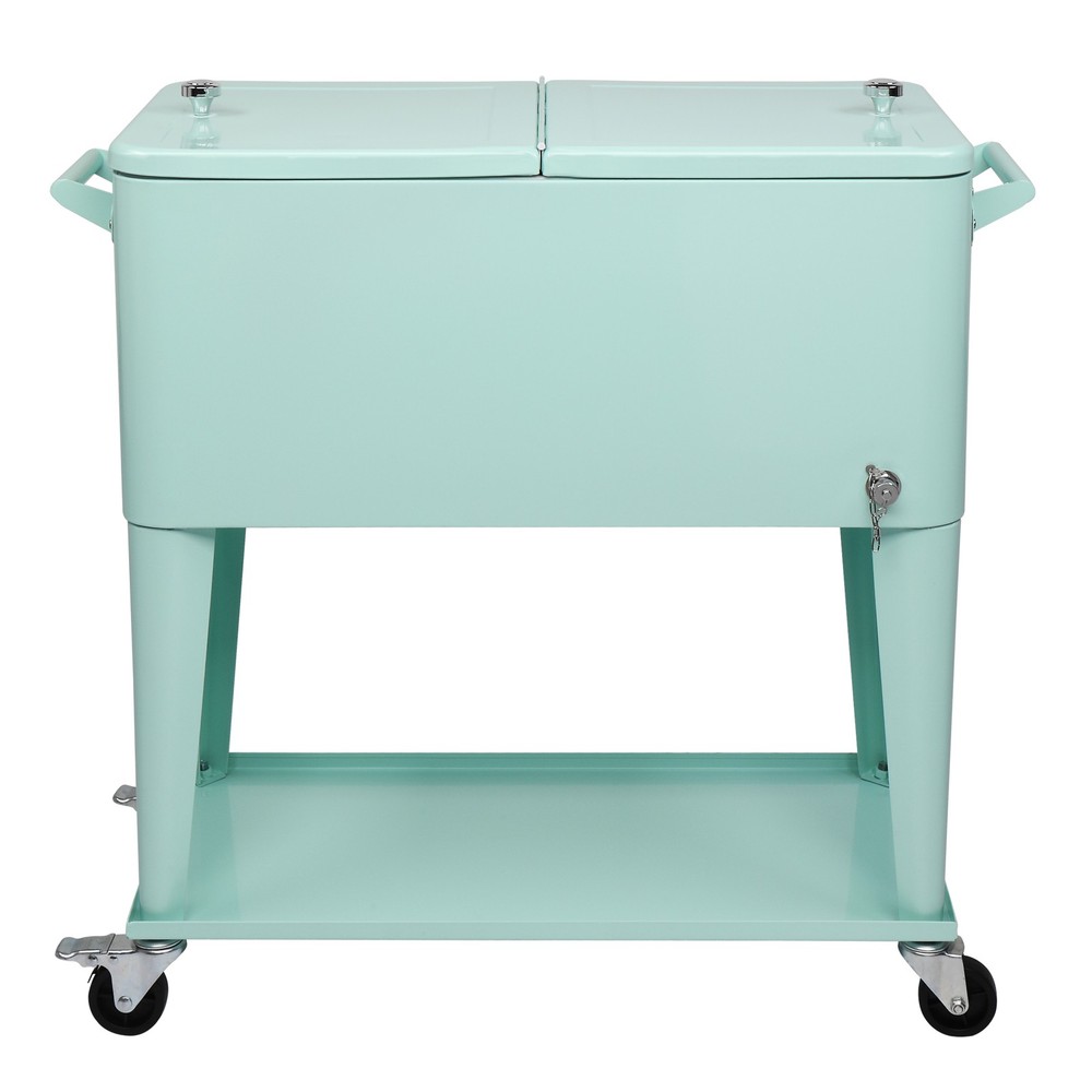Rectangular Plastic Box Frozen Insulation Cart Mint Green,in stock