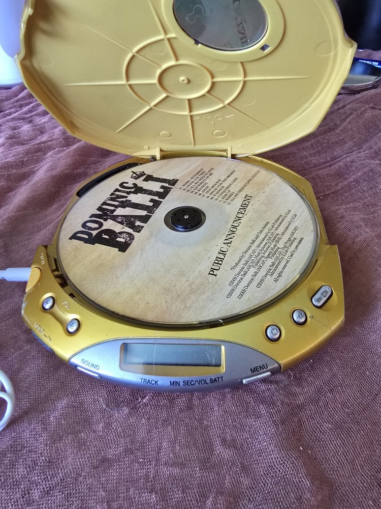 Sony Walkman D-E350 Portable CD Player ESP MAX Gold Tested Working