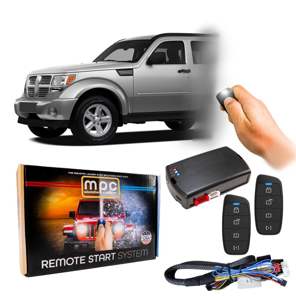 Plug-n-Play (2) 4-Button 2-Way Remote Start Kit For 2007-2011 Dodge Nitro
