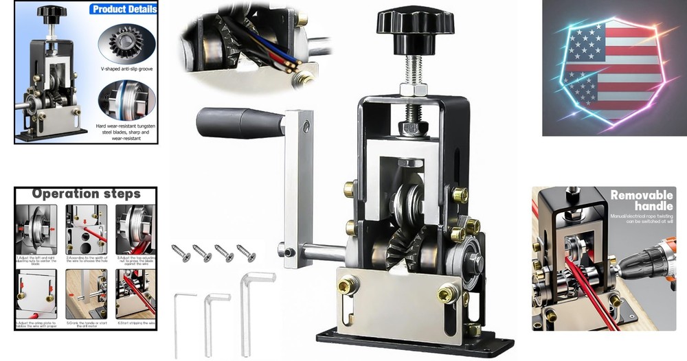 Automatic Copper Wire Stripper Machine, Pelador de Cable Electrico, Drill Pow...