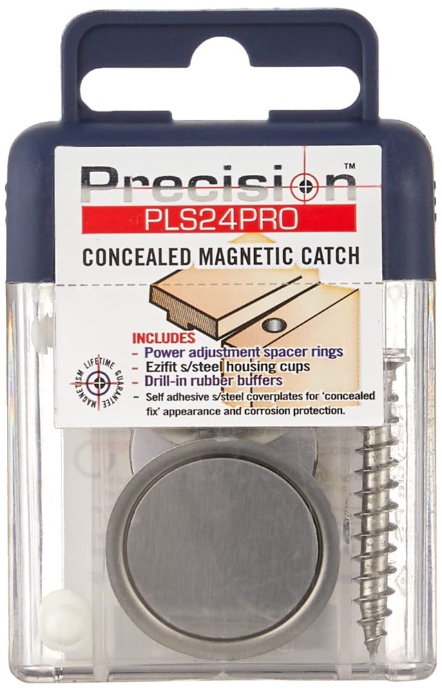 Pls24 Pro Concealed Magnetic Catch Silver