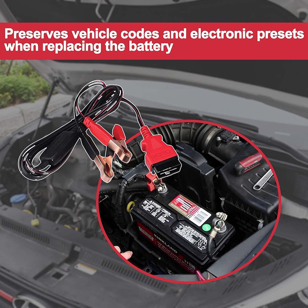 Autel MaxiBAS BTMS OBDII Memory Saver Preventing Vehicle Data Loss Cable