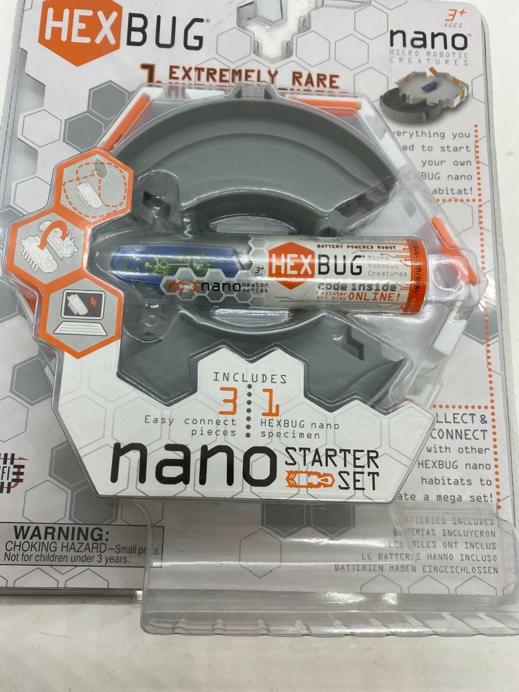 HexBug Nano Starter Set 1 Extremely Rare Mutation Hex Bug With Extra Batteries